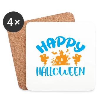 Happy halloween - halloween humor - Coasters (set of 4) - white - Front