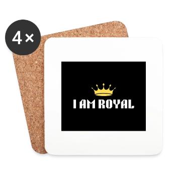 Iam royal - Coasters (set of 4) - white - Front