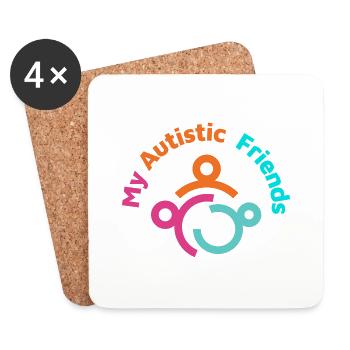 My Autistic Friends - Coasters (set of 4) - white - Front