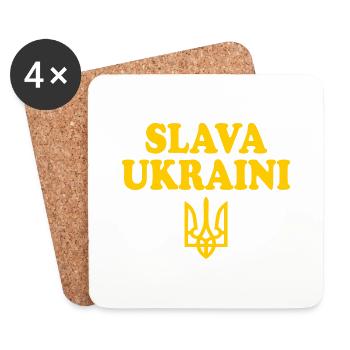 Ukraine - Untersetzer (4er-Set) - Weiß - Vorne