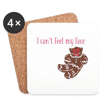 I Can t Feel My Face - Untersetzer (4er-Set) - Weiß - Vorne