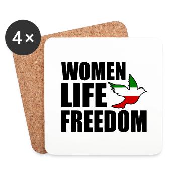 Women life freedom - Coasters (set of 4) - white - Front