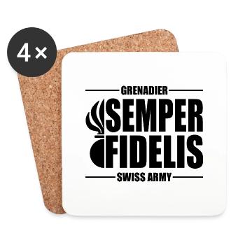 Grenadier - Untersetzer (4er-Set) - Weiß - Vorne