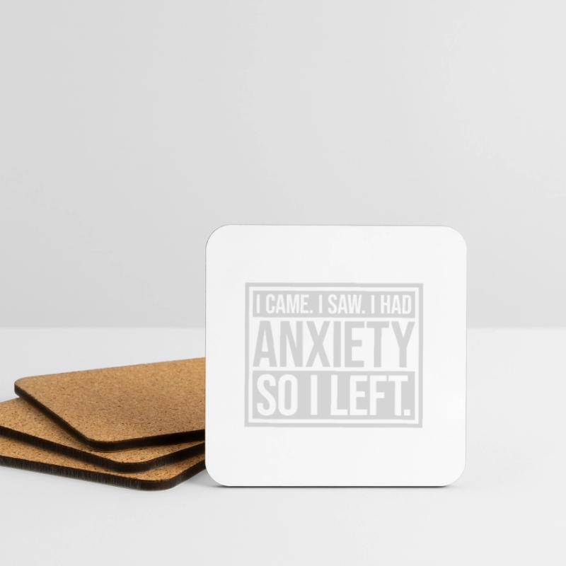 J’avais de l’anxiété en disant Dessous de verre (lot de 4)