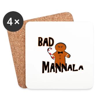 Bad Mannala Alsace - Coasters (set of 4) - white - Front