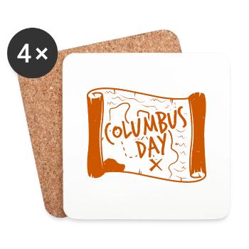 COLUMBUS DAY MOMENRY - Dessous de verre (lot de 4) - blanc - Devant