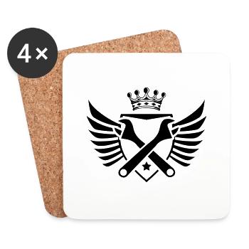 handwerk wappen - Untersetzer (4er-Set) - Weiß - Vorne