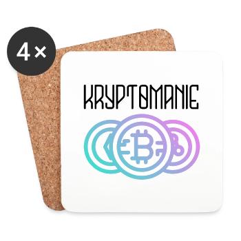 Kryptomanie - Untersetzer (4er-Set) - Weiß - Vorne