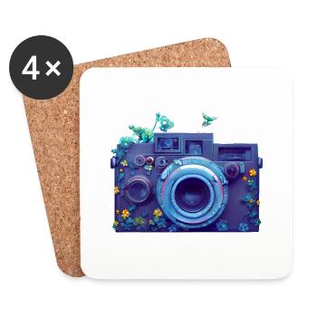 Photographer Camera Photographers Funny Photography - Coasters (set of 4) - white - Front