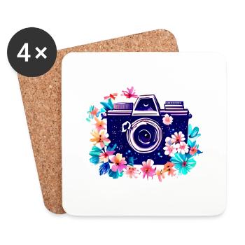 Photographer Camera Funny Photographing Photographer - Coasters (set of 4) - white - Front