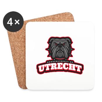 Utrecht, thunder straw on - Coasters (set of 4) - white - Front