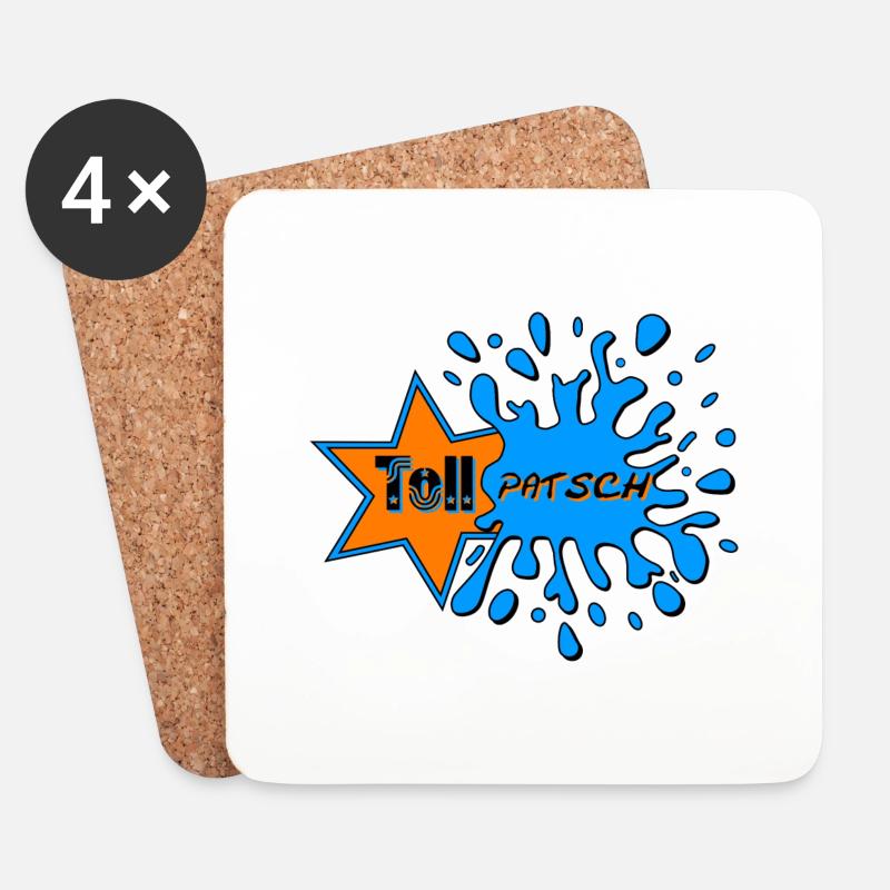 Tollpatsch 2.0 - Untersetzer (4er-Set) - Weiß