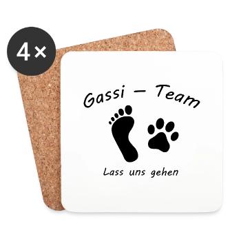 Dog Hund - Untersetzer (4er-Set) - Weiß - Vorne
