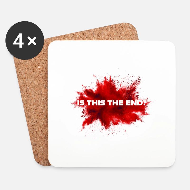 Is this the end? - Ist das, dass Ende? - Untersetzer (4er-Set) - Weiß