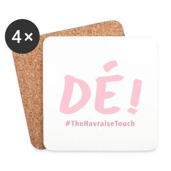 Dé ! - Dessous de verre (lot de 4) - blanc - Devant