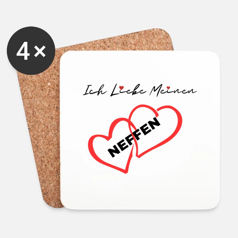 Ich Liebe Meinen Neffen - Untersetzer (4er-Set) - Weiß