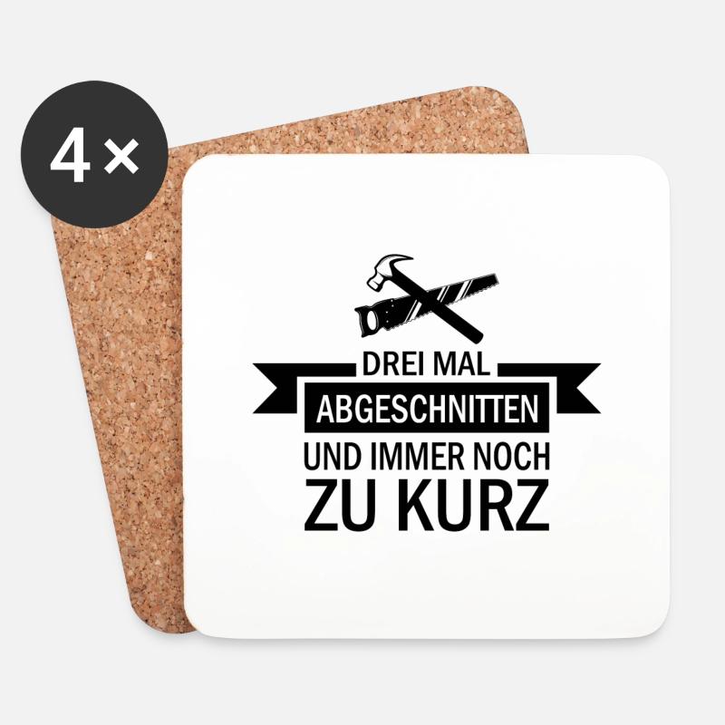 Handwerker Handyman Handwerk Werkzeug Baustelle - Untersetzer (4er-Set) - Weiß