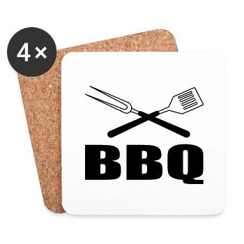 BBQ - Untersetzer (4er-Set) - Weiß - Vorne