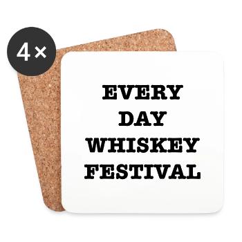 Every Day Whisky Festival - Coasters (set of 4) - white - Front