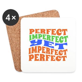 PerfectImperfectVector - Coasters (set of 4) - white - Front