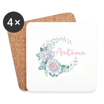Pour l’automne - Dessous de verre (lot de 4) - blanc - Devant