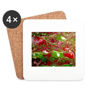 Christmas flurry - Coasters (set of 4) - white - Front