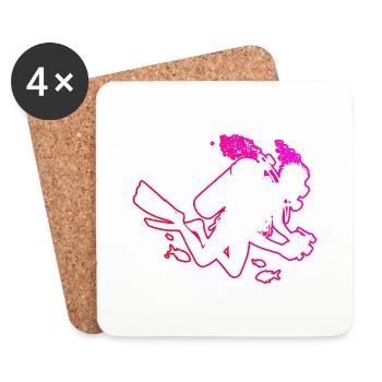 Scuba Diver Men Women Diving Diver Diver - Coasters (set of 4) - white - Front