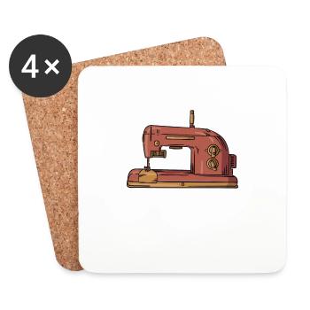 Que le 14 soit avec vous fil artisanat travail à l’aiguille - Dessous de verre (lot de 4) - blanc - Devant