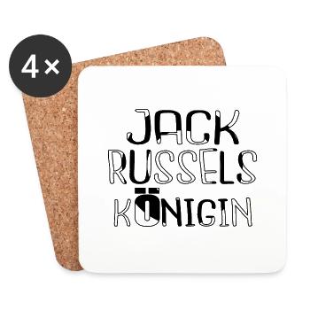 birthday gift idea poodle mastiff humor bloodhound - Coasters (set of 4) - white - Front