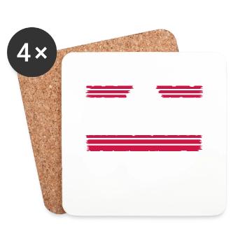 Funky Peace Fun Hippie Peace Movement Humor - Coasters (set of 4) - white - Front