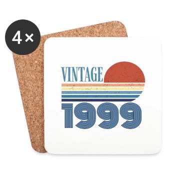 Vintage 1999 - Coasters (set of 4) - white - Front
