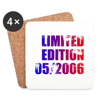 18e Anniversaire Edition Limitée 05/2006 - Dessous de verre (lot de 4) - blanc - Devant