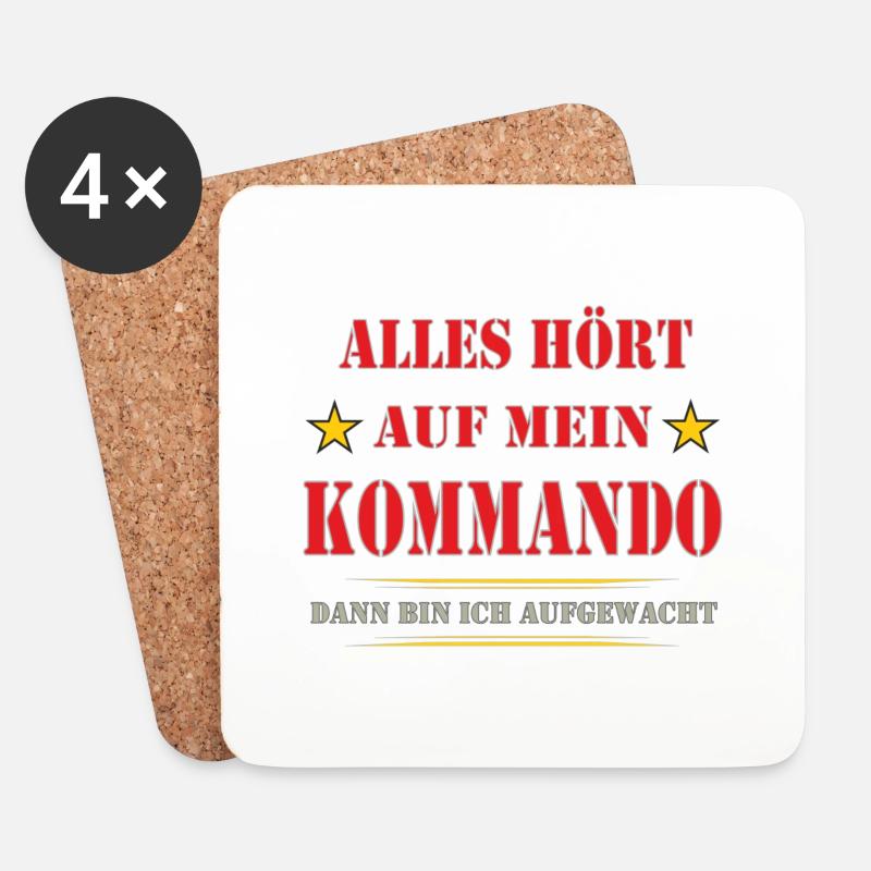 MY COMMAND - Coasters (set of 4) - white