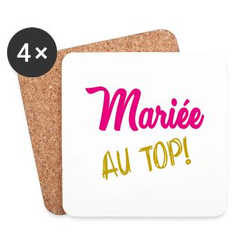 I CAN'T I'M MARRIED - Coasters (set of 4) - white - Front