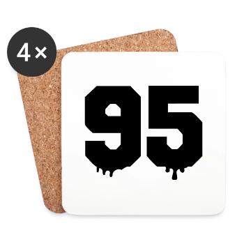 95 - Coasters (set of 4) - white - Front