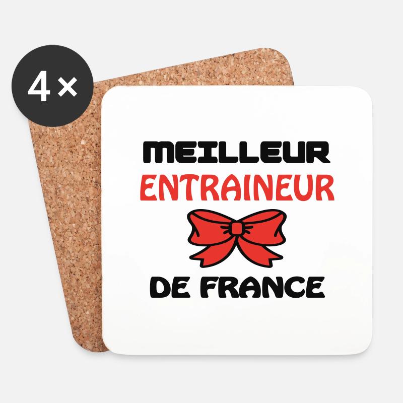 BESTER REISEBUS IN FRANKREICH - Untersetzer (4er-Set) - Weiß