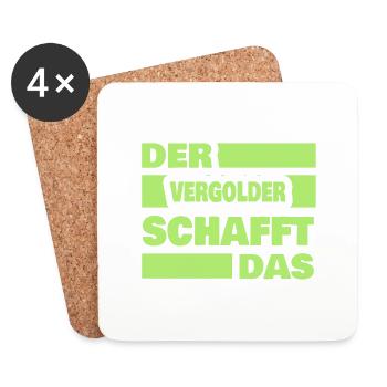 Work gilders - Coasters (set of 4) - white - Front