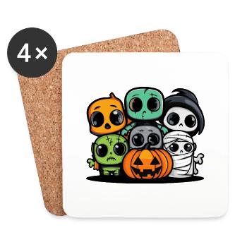 Halloween Party Trick Or Treat Baby - Untersetzer (4er-Set) - Weiß - Vorne