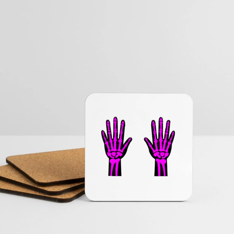 Skeleton Hands 02 Coasters (set of 4)