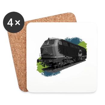 Locomotive DB216 - Coasters (set of 4) - white - Front