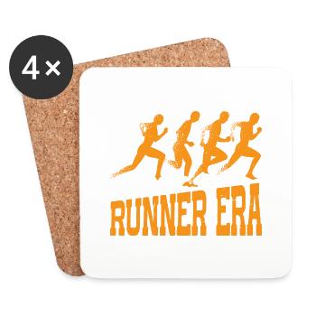 In My Runner Era 7 - Untersetzer (4er-Set) - Weiß - Vorne
