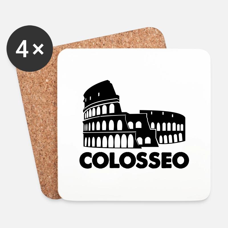 kolosseum colosseo - Untersetzer (4er-Set) - Weiß
