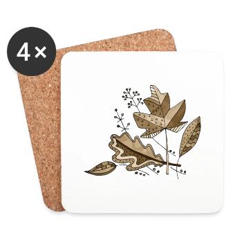 List - Coasters (set of 4) - white - Front