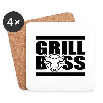 griller - Dessous de verre (lot de 4) - blanc - Devant