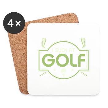 I Suck At Golf Golfer Amateur - Untersetzer (4er-Set) - Weiß - Vorne