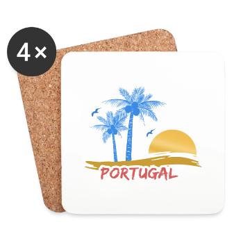 Portugal - Untersetzer (4er-Set) - Weiß - Vorne