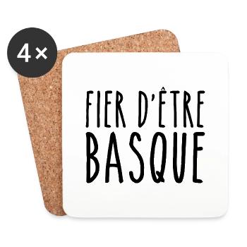 Basque, the pride of the Basque Country - Coasters (set of 4) - white - Front
