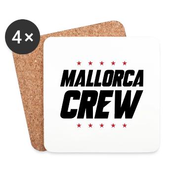Mallorca Crew - Untersetzer (4er-Set) - Weiß - Vorne