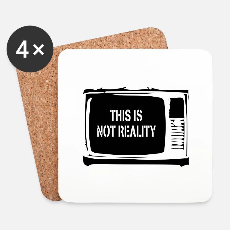 Really Real? - Coasters (set of 4) - white