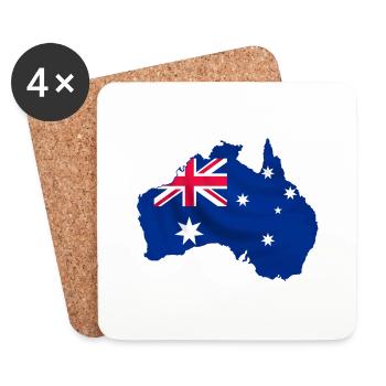 australia - Untersetzer (4er-Set) - Weiß - Vorne